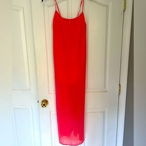 NWOT Coral maxi dress